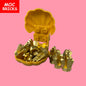 MOC Bricks Figure bracelet diamon bride groom Marriage Marry wedding Chain Building Blocks Assembled Kids Friends Toys Gift