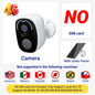 5MP 4G Solar Security Camera 2.4G WiFi Wireless Outdoor Color Night Vision Battery Powered Support PIR Waterproof Two-Way Audio