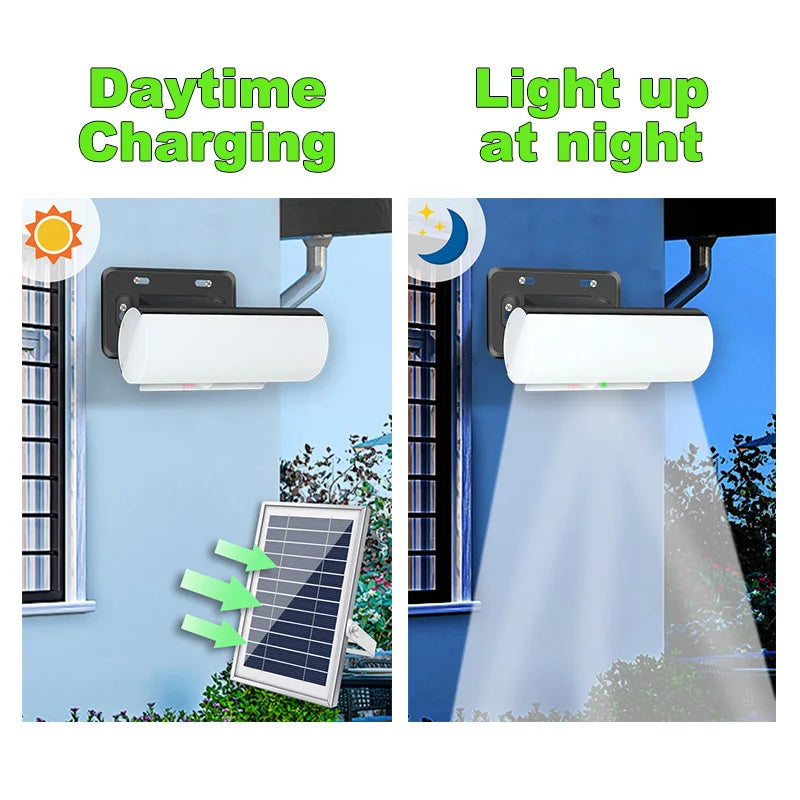 New Solar Light 2700K/4500K/6000K Dimmable Indoor Outdoor LED Solar Lamp with Remote Control IP65 Waterproof Solar Spotlight