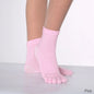 Women Colorful Yoga Socks Non-Slip Ladies Dance Socks Cotton Healthy Sports Five-toed Socks