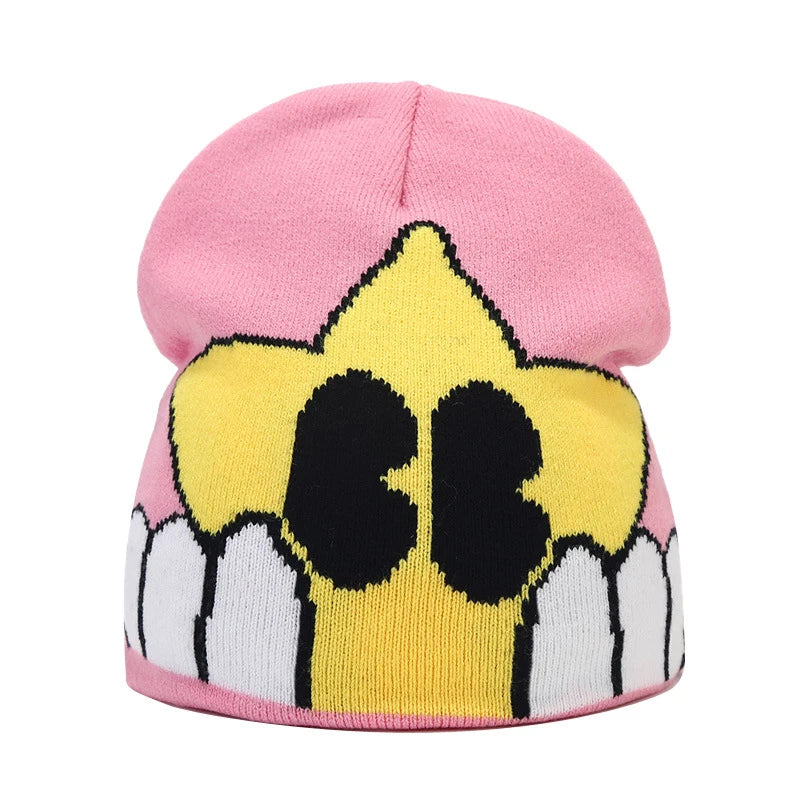 Bocca Beanie Y2K Knitting Hat For Men Women Warm Winter Autumn Letter Cartoon Streetwear Knitting Cap Hip Hop Gorras New Fashion