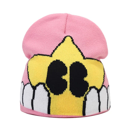 Bocca Beanie Y2K Knitting Hat For Men Women Warm Winter Autumn Letter Cartoon Streetwear Knitting Cap Hip Hop Gorras New Fashion