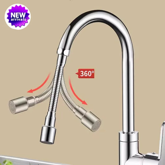 Stainless Steel Universal 1080° Rotation Faucet Sprayer Head For Kitchen Washbasin Extension Faucet Bubbler Tap Splash Nozzle