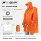 3F UL GEAR Sleeve Raincoat Lightweight Windproof and Waterproof PU5000mm 3D Silicon Coating Fabric About 180g Nylon Polyester