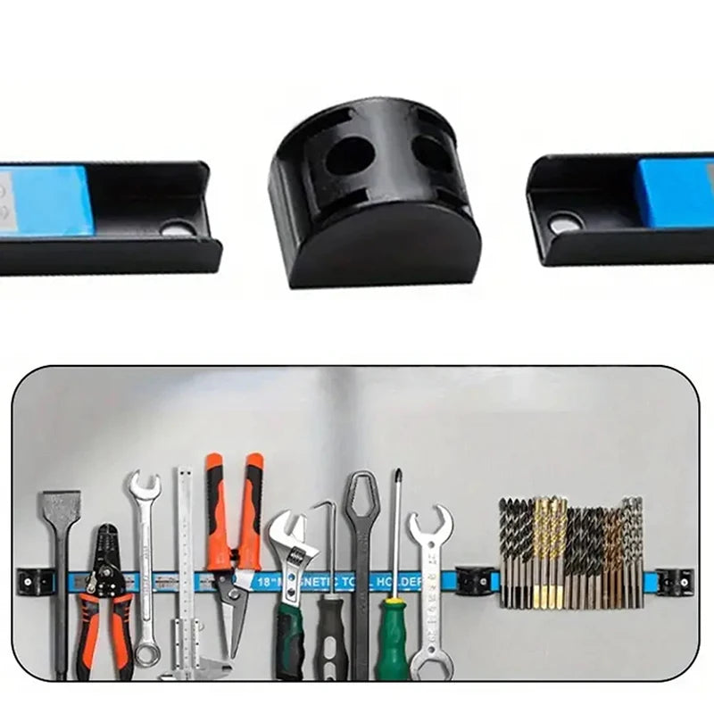 Magnetic Tool Holder Heavy-duty Magnet Tool Bar Long Strip Garage Workshops Hardware Storage Metal Organizer Rack For Workbench