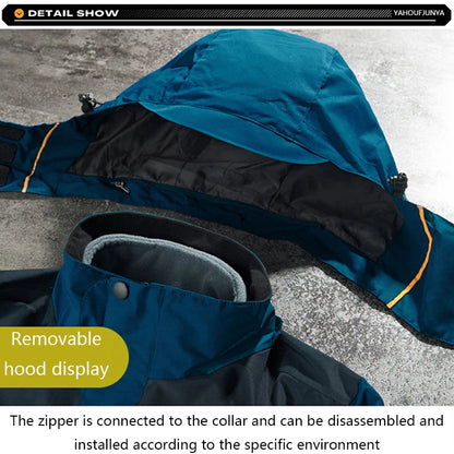 Winter Men Triple Windbreak Thick Warm Removable Hooded Jacket Men Autumn Hiking Outdoor Travel Camping Skiing Jacket Coat Male