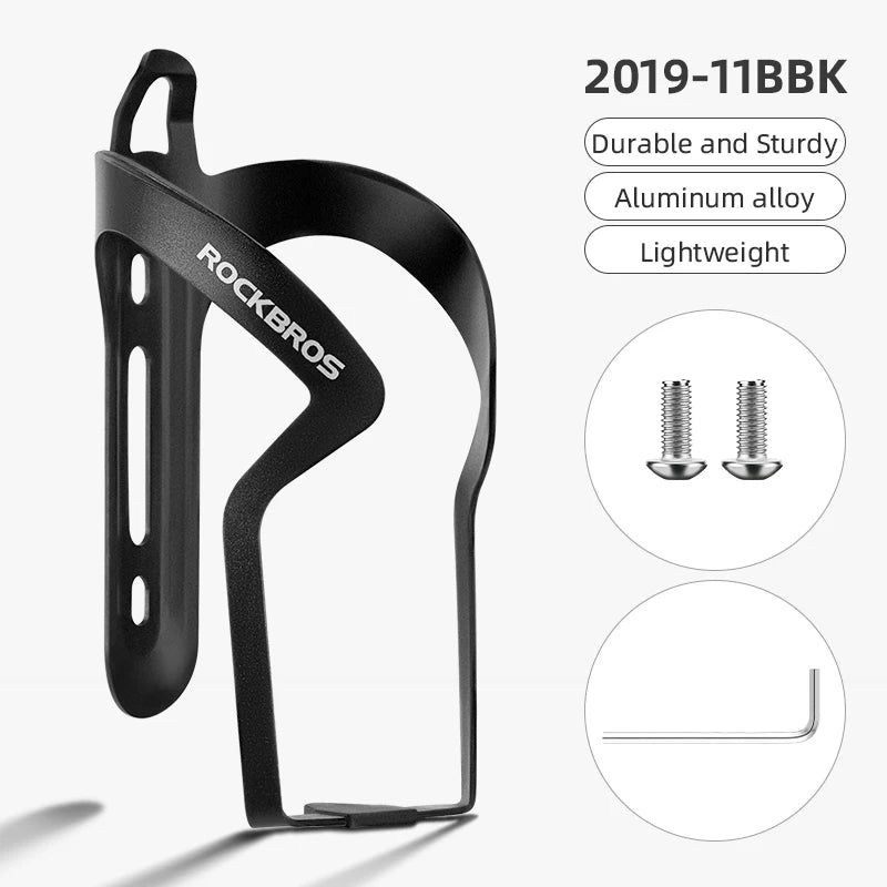 ROCKBROS Bicycle Bottle Cages Aluminium Alloy Cycling Water Bottle Holder Ultralight Cup Bracket Mount MTB Road Bike Accessories