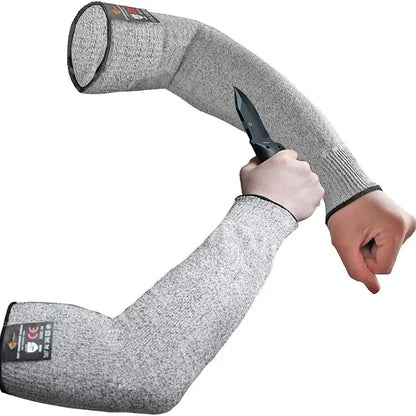Hilo 1Pc Level 5 HPPE Safety Working Arm Wrist Cover Outdoor Anti-cutting and Anti-piercing Wrist Cover Woodworking Arm Cover
