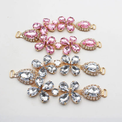 1 pcsOf Fashionable Rhinestone Metal Slipper Chains And Bread Shoes Bikini Women's Shoes Metal Slippers Women's Open Toe