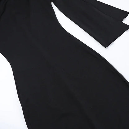 Women's Hot Sweetheart Long Dress New Fashion Asymmetric Temperament Slim Package Hip Simple Tie Dresses