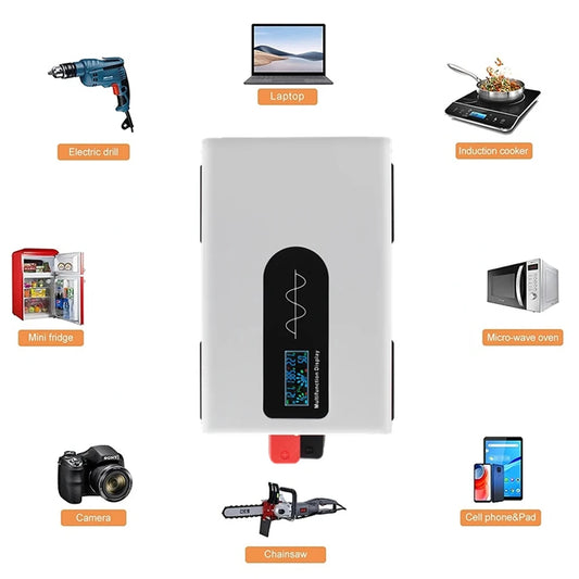 8000W 10000W 12000W Pure Sine Wave Inverter 12V 24V 48V 60V To AC 220V 110V Car Power Inverters Solar Off Grid Inverters