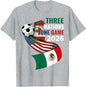 Host Canada Mexico USA Three Nations One Game 2026 Soccer T-Shirt Y2k Football Lover Graphic Apparel Cool Boys Fashion Clothing