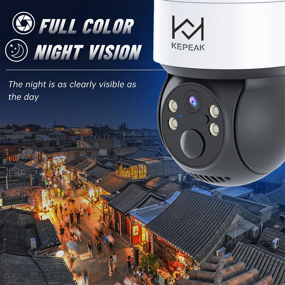 Built-in Battery Outdoor Wireless Solar IP Camera  WiFi PTZ 1080P Video Surveillance Long Time Standby Waterproof