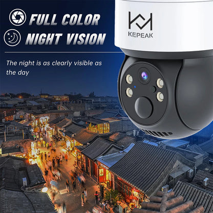 Built-in Battery Outdoor Wireless Solar IP Camera  WiFi PTZ 1080P Video Surveillance Long Time Standby Waterproof