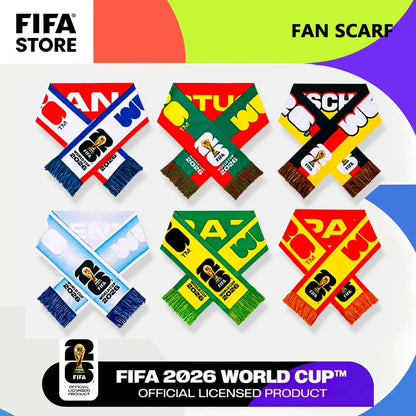 FIFA 2026 World Cup Souvenirs & Merchandise, National Team Fan Scarf, Cheer Scarf for Football Fans