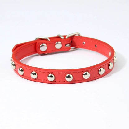 Rivets Anti-Bite Leather Dog Cat Collars Pu For Small Medium Large Dogs Pet Collar Pet Products Kitten Puppy Neck Strap
