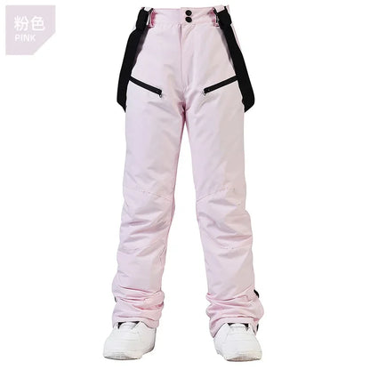 Women's and Men's Ski Pants Windproof Waterproof Snowboarding Pants Winter Outdoor Warm Snow Sports Pants Men Women Skiing