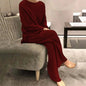 Women's Knit Lounge Sets Sweater Home Street Daily Basic Pure Simple Soft Sport Sweater Pant Fall Winter Round Neck Long Sleeve