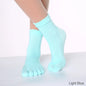 Women Colorful Yoga Socks Non-Slip Ladies Dance Socks Cotton Healthy Sports Five-toed Socks
