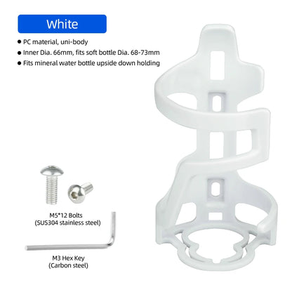 Deemount Bicycle Water Bottle Holder 65mm PC Mold-in Plastic Bottle Cage Carrier Rack Light Weight  Cycling Parts BKG-008
