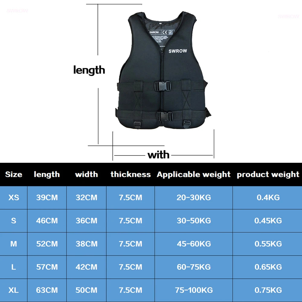 Life Jacket Water Sport Buoyancy Life Vest Swimming Boat Buoyancy Fishing Skating Vest Buoyancy Suit For Adult Children