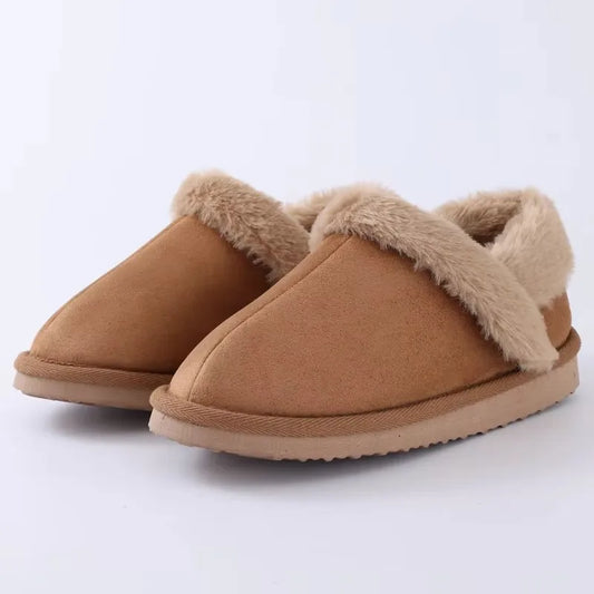 Asgard Women's Winter Fuzzy Cotton Shoes Indoor Warm Memory Foam Anti-Slip Snow Boots Lady Comfortable Soft Casual Houes Slipper