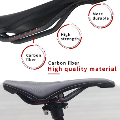 KOCEVLO Dimension 143 Carbon Saddle Ultralight 120g Breathable Comfortable Seat Cushion Bike Racing Saddle Carbon Rails
