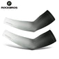 ROCKBROS Bicycle Arm Sleeves Ice Silk Sun UV Protection Sports Cycling Arm Sleeves Cover Breathable Running Fitness Arm Sleeves