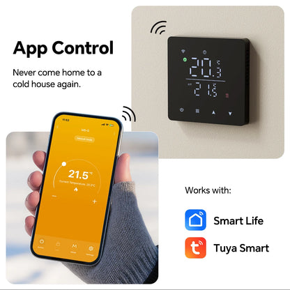 Beok Tuya Wifi Heating Thermostat Smart Home Thermoregulator for Warm Floor Gas Boiler Water Heating Work with Google Alexa