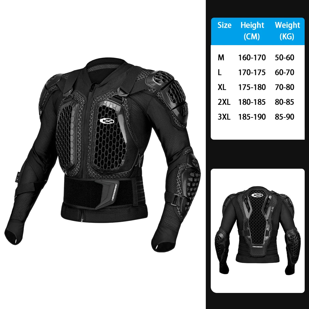 Summer Motorcycle Jacket Men Body Armor Motorcycle Armor CE Certified Moto Motocross Racing Jacket Motorbike Moto Protection