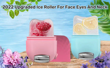 2In1 Silicone Ice Facial Roller Skin Care Beauty Lifting Contouring Tool GuaSha Roller Puffiness Skin Care Beauty Treatment Tool