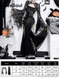 Halloween Gothic Grunge Punk Women Dress Long Sleeve Lace Slim Black Dresses 2025 New Y2K Harajuku Lolita Fairy Core Party Dress
