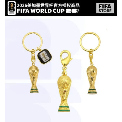 FIFA Official 2026 World Cup Trophy Keychain Authentic World Cup Merchandise Football Fan Gift Pendant