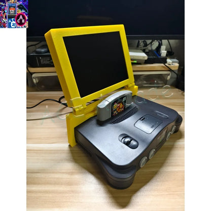 Original Design 64 Bit N64 Host 8-inch 4:3 Mini Portable Screen for Home Retro Arcade Game Console LCD Dedicated Screen