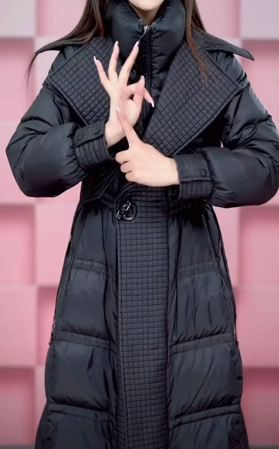 Fashion Long Down Jacket Women Overcoat 2025 New Autumn Winter Slim Thick Parker Coat Female Warm Casual White Duck Down Coats