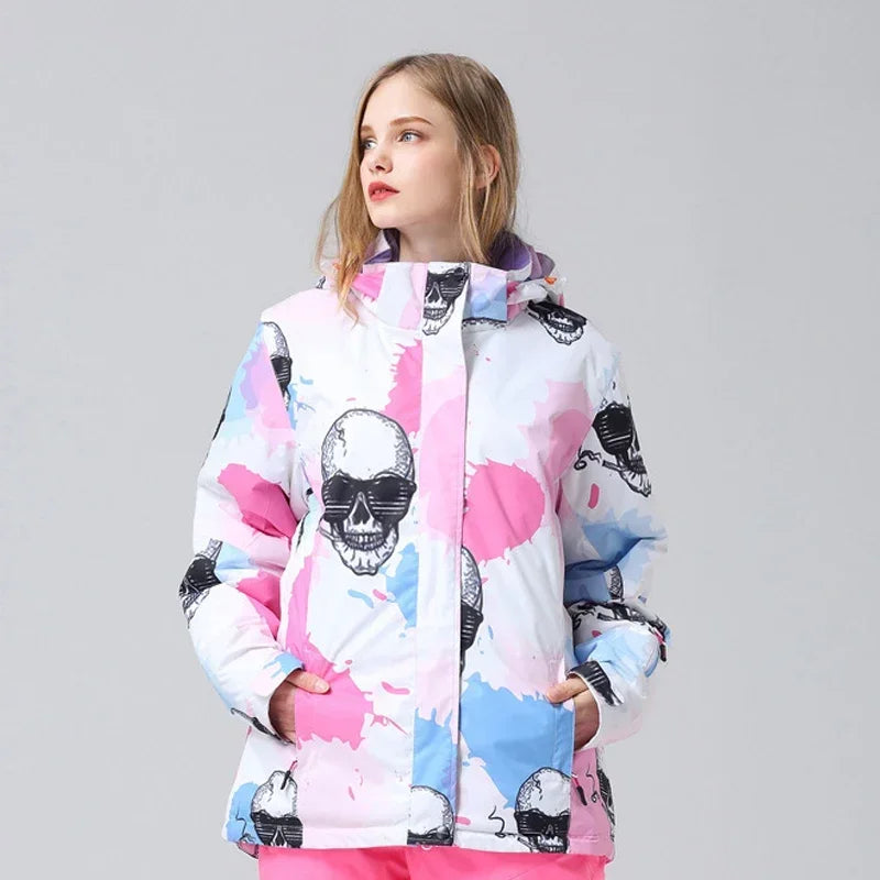 2025 Hooded Skiing Jackets Warm Women Outdoor Sports Mountain Woman Snowboard Coats Heated Motorcycle Female Snowmobile Clothes