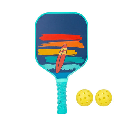 Kids Pickleball Paddles Cute with Small Grip Lightweight Pickleball Rackets Honeycomb Core Fiberglass Set for Children