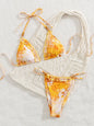 SEAURAL 2025 New Sexy Ruffled Edge Suspender Brazilian Bikini Women Swimsuits Push Up Swimwear Backless Biquini Beachwear