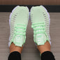 Women's Sneakers Knitted Mesh Breathable Fashionable Lightweight Soft Lace Up Shoes Flexible Trendy Exercise Walking Flat Shoes