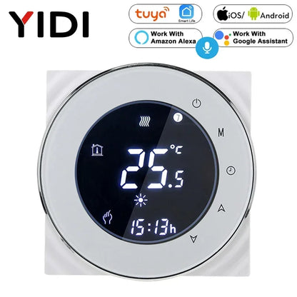 Smart Touch WIFI Thermostat LCD Screen Water Heating Electirc Floor Heating Water Gas Boiler Temperature Controller Google Home