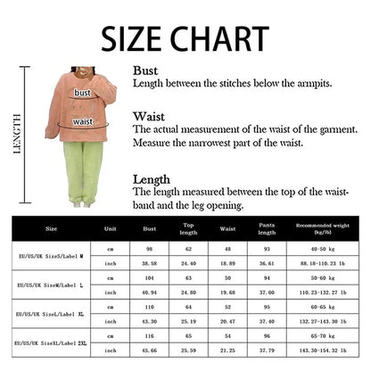 Fleece Long Sleeve Sleepwear Stylish Plaid Warm Pyjamas Sets Comfortable Cartoon Homewear For Autumn/Winter Wear New 2024 2025