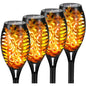 12LED Solar Flame Light Outdoor,Waterproof 12LEDs Torches Landscape Lamp for Outdoor Courtyard Garden Yard,Halloween Decorations