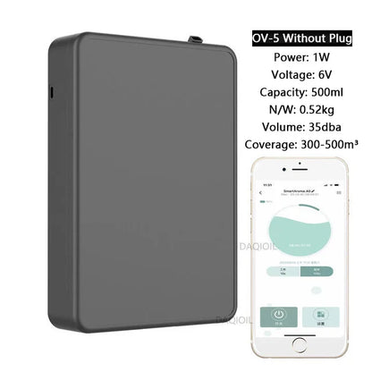 500ML Capacity Fragrance Diffuser Smart Scent Air Machine For Home Professional Waterless Essential Oil Diffuser Air FreshenerElectric DiffusersGoWisse.com