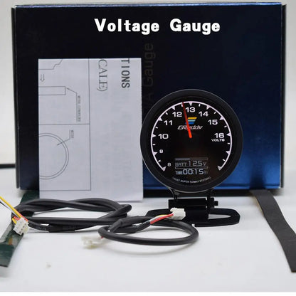 7 Color Car GReddi LCD Digital Display Turbo Boost Water Temp Oil Temp Oil Press Racing Meter Fuel Pressure Air Fuel Ratio Gauge