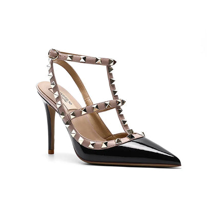 Luxury Women's sandals Summer Gladiator Sandals With Ankle Strap Fashion elegant Classics Rivet High Heels Party Ladies shoes