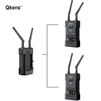 200m 4K Wireless HDMI Extender Dual Display Video Transmitter and Receiver Support Battery Switcher DSLR Camera Laptop PC To TV
