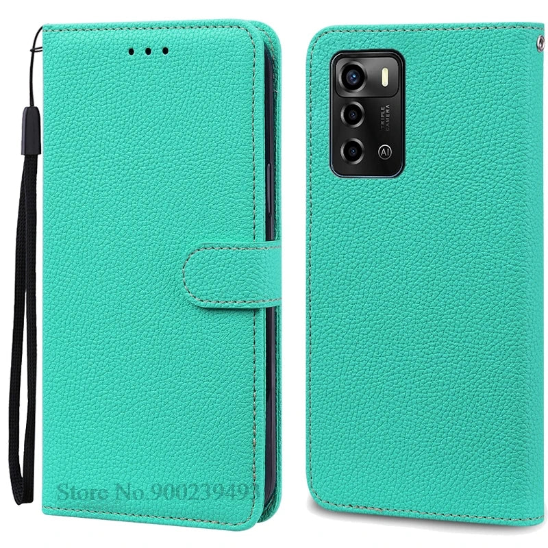 For ZTE Blade V40 Vita Case Soft Silicone Back Cover For ZTE Blade V40 Vita Case Leather Wallet Flip Cover Fundas