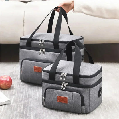Thickened Freezer Bag High-Quality Insulated Lunch Bag Tactical Ice Bag Portable For Traveling Hiking Beach Trips