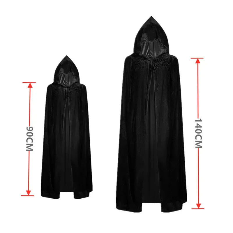 Kid Halloween Costume Set with Glowing Red Eyeglasses Skeleton Mask Death Cloak and Sickle Accessories for Scary Dress Up Partie