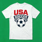 180G Cotton Vintage USA Soccer T-Shirt 2026 World Cup Distressed Retro Graphic Tee Unisex Breathable Game Day Shirt Fast Delivery